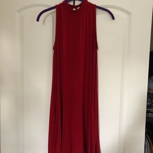 Red mid thigh dress